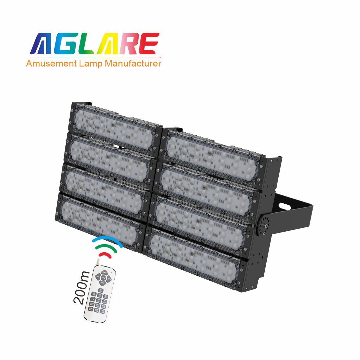 400WLED彩色投光灯泛光灯,变色户外射灯带？？？？？？仄