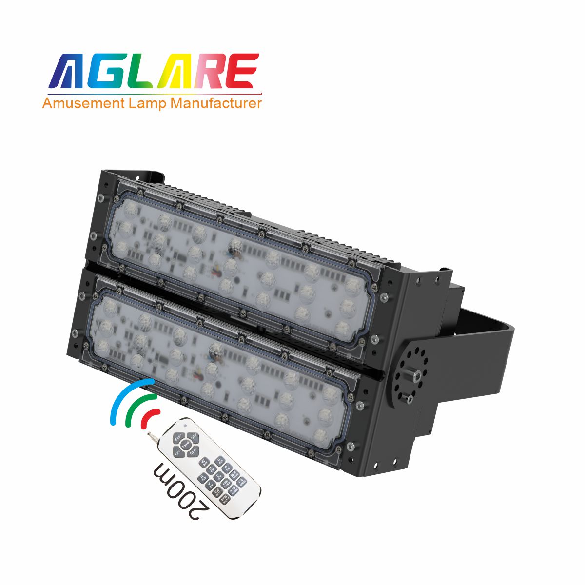 100W LED彩色泛光灯 RGB投光灯带？？？？？？仄